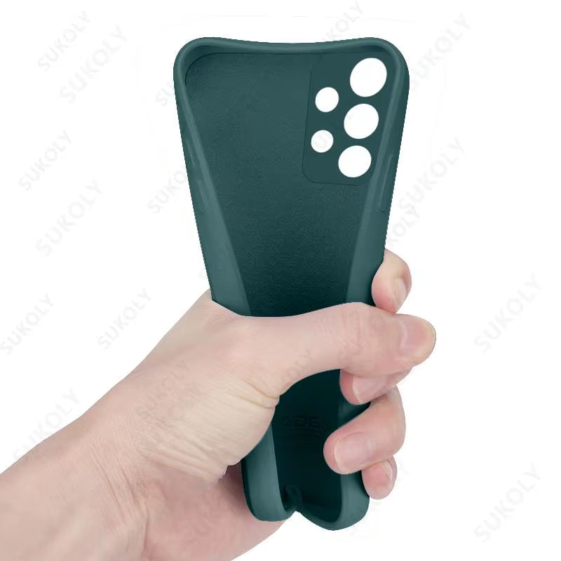 Liquid Silicone Case for Samsung Galaxy S25 Edge S24 S25 FE S23 S22 Ultra plus A56 A17 A16 A54 A53 A55 Camera Protect Soft Cover