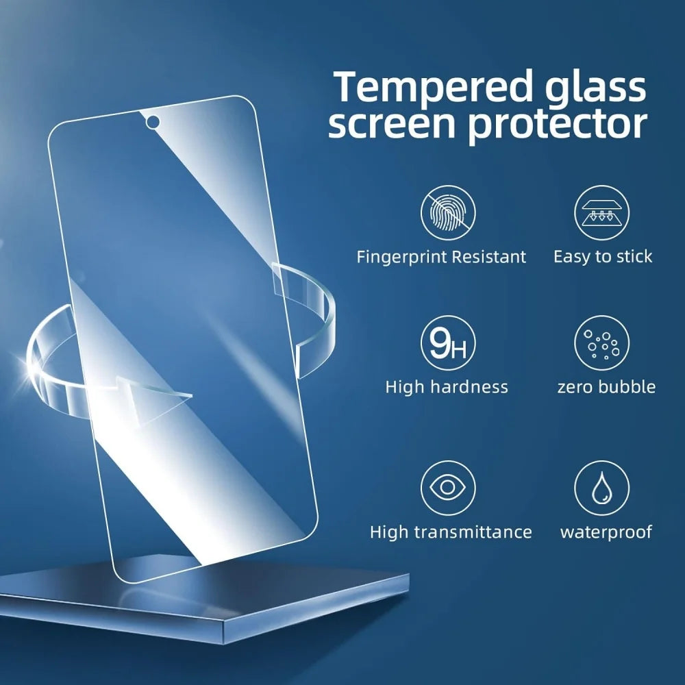 3PCS HD Tempered Glass for Samsung A17 A27 A37 A57 A16 A26 A36 A56 A55 A53 A54 A35 A25 A15 Screen Protector Samsung Galaxy S25 S24 Ultra Cristal Templado S24 FE S23 S22 S21 Plus