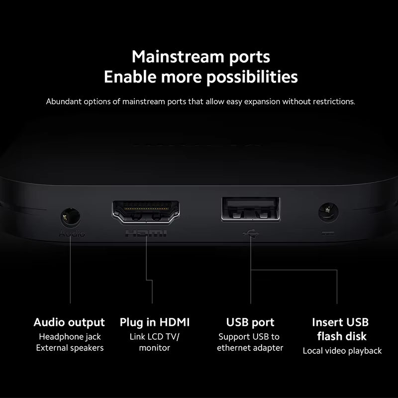 Global Version  Mi TV Box S 2Nd Gen 4K Ultra HD BT5.2 2GB 8GB Google TV Google Assistant Smart TV Box
